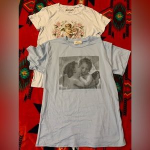 Angelic graphic shirts